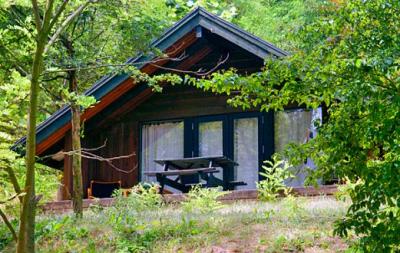 Bungalow Kalmar pod lasem w 4 gwiazdkowym kompleksie wczasowym Club Tihany nad Balatonem - ✔️ Club Tihany Bungalows**** ✔️ Tihany nad Balatonem