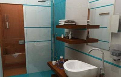 Luksusowa łazienka hotelowa - Echo Residence All Suite Luxury Hotel w Tihany - ✔️ Echo Residence Hotel Tihany ✔️ hotel lnad Balatonem
