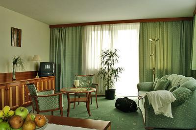 Apartamenty w Heviz - sypialnia w Hotelu Palace Palota Heviz - Hotel Palace**** Hévíz - Pałac wellness nad jeziorem Heviz, Węgry